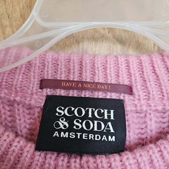 NWT Scotch & Soda Amsterdam Pink Purple Women's Sweater L - Picture 2 of 7